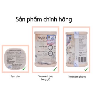 Núm ti bình sữa Hegen cho bé, núm ty thay thế số 0, 1, 2, 3 và Y cắt