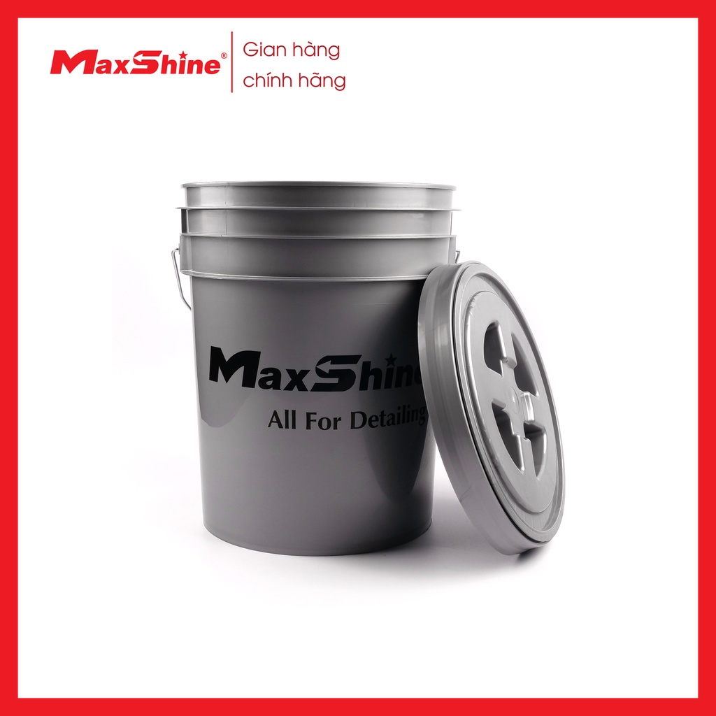 Xô rửa xe chi tiết có nắp đậy MSB03 Maxshine được làm từ nhựa đúc phun ...