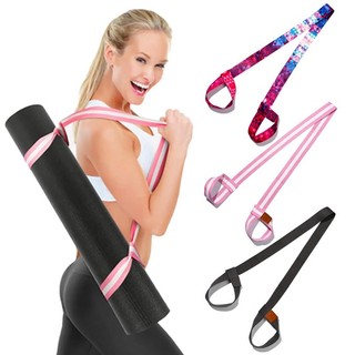 Dây đeo thảm yoga đa sắc màu, chất liệu cotton đàn hồi tiện lợi cho việc tập luyện yoga hàng ngày.