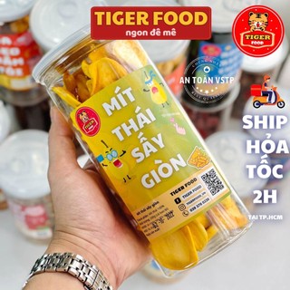 Mít thái sấy giòn SIÊU NGON 💖TIGER FOOD💖 Lon 200g mít thái sấy loại 1 ăn cực mê - trái cây sấy ăn vặt Sài Gòn
