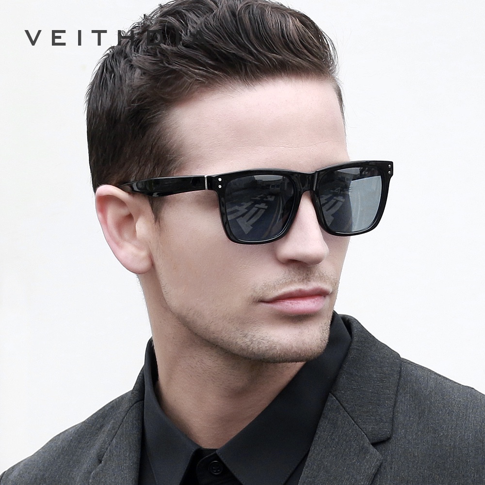 Ảnh Kính mát Veithdia V7018 phân cực gọng vuông thời trang unisex 3