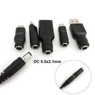 Cáp Chuyển Đổi usb Sang dc 5v 9v 12v usb type a mini 5pin type c 5.5x2.1mm