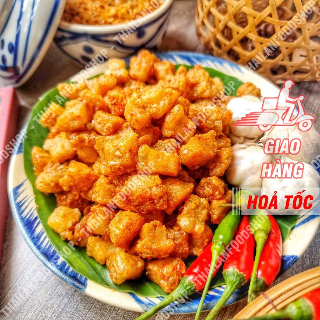 Da Heo Chiên Giòn - Tóp Mỡ Chiên Giòn Sốt Mắm Hành Mắm Tỏi - Ba Rọi ...