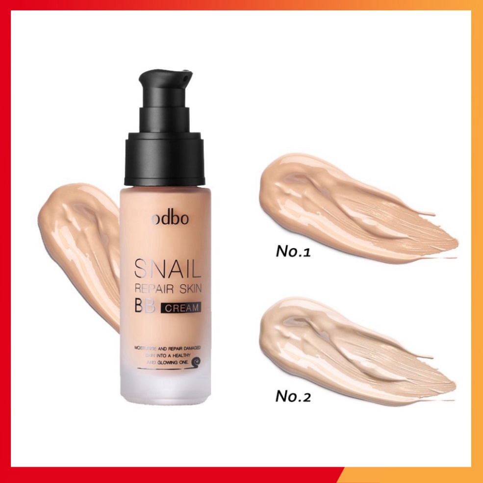 (Chính Hãng) Kem Nền Che Khuyết Điểm Chống Lão Hóa Odbo Snail BB Cream Thái - 1 Chai