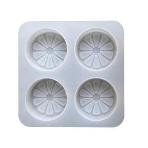 Cc Chanh Lát Khuôn Silicon Khuôn Bánh Rau Mờ Kẹo Khuôn Sô Cô La Đá Khối Pháp Món Tráng Miệng Bánh Trang Trí
