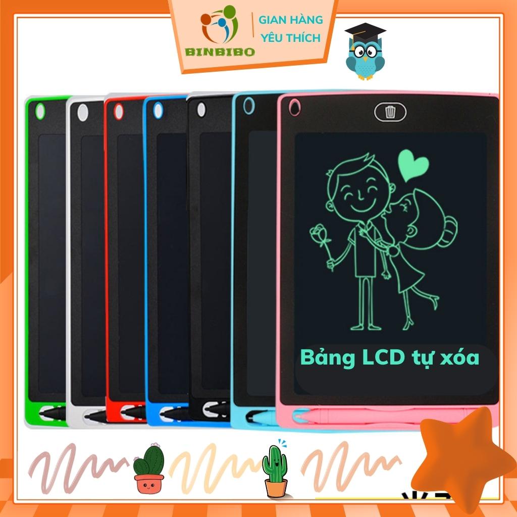 Bảng LCD tự xóa thông minh cho bé đa sắc đơn sắc Hàng loại 1 cực đẹp - Binbibo