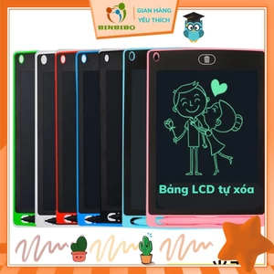 Bảng LCD tự xóa thông minh cho bé đa sắc đơn sắc Hàng loại 1 cực đẹp - Binbibo