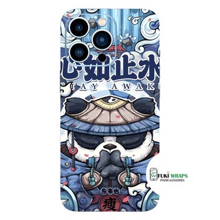 Tấm dán Skin Mặt Sau Gấu Panda FULL VIỀN Dành Cho 14prm, 13prm , 12prm , 11prm, ip11 , ip12 , ip13 - FukiShop