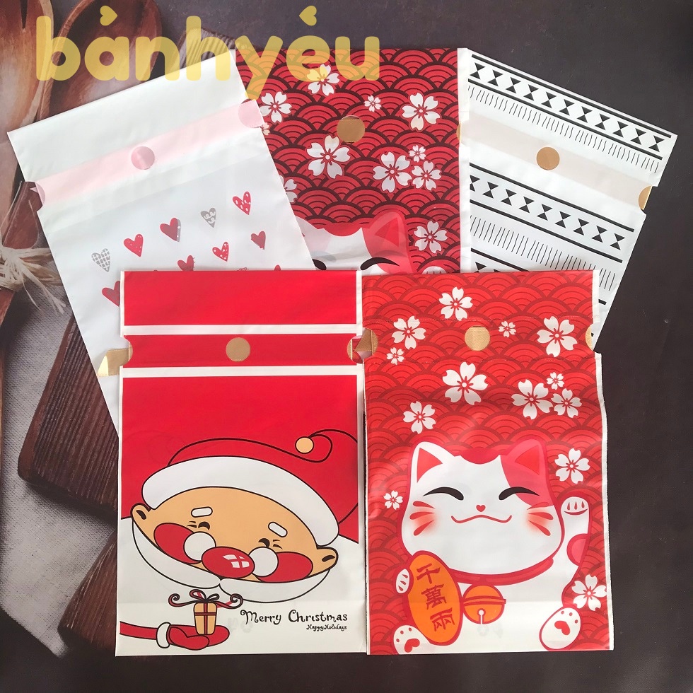 Bộ 5 Túi Đựng Bánh Kẹo Dây Rút (BGTC)