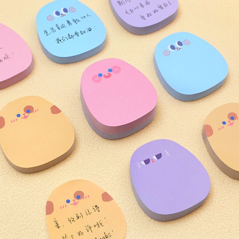 3 Note Ghi Chú 60 Tờ Hoạt Hình Biểu Cảm Cute