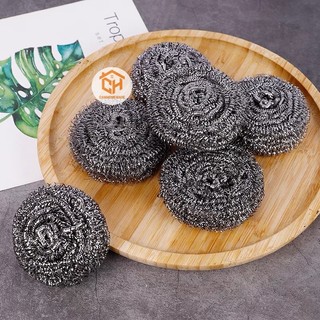 Cọ Xoong Nồi Bằng Thép Không Rỉ, Búi Cọ Đánh Xoong Siêu Bền Vệ Sinh Sạch Sẽ Cam Homeware