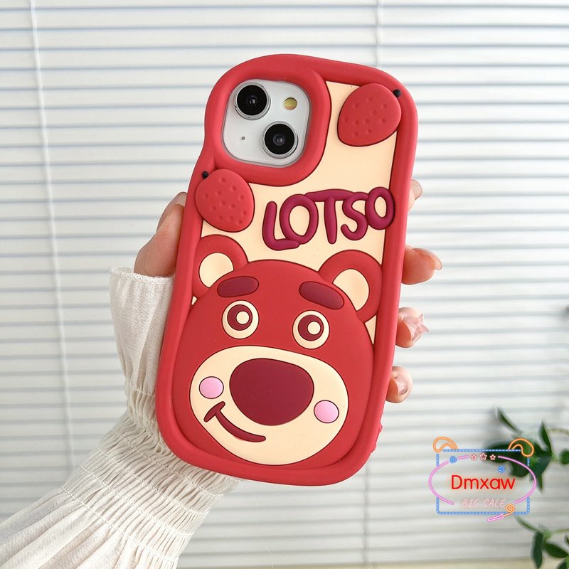 Ốp Điện Thoại Silicone Mềm Hình Gấu Cho iPhone 14 Pro Max 13 Pro Max 12 11 Pro Max X XR XS Max
