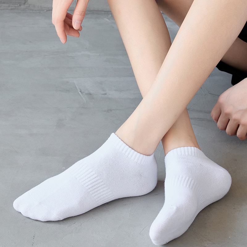 Tất vớ nam nữ chất liệu vải Hàn co giãn 4 chiều màu trơn phong cách đơn giản