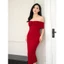 Đầm body trễ vai thun - Glami Dress - Orli Label