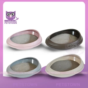 PURMI - Khay vệ sinh Cho Mèo Cỡ Nhỏ màu Xám/ Kem/ Hồng/ Nâu