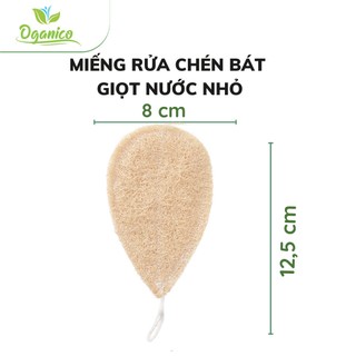 Miếng rửa chén bát xơ mướp tự nhiên Vi Lâm tạo bọt, chà xoong nồi