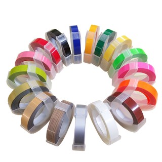Bộ 3 / 5 Cuộn Băng Dập Nổi 3D B90 Kích Thước 9Mmx3M Chuyên Dụng Cho Máy In DYMO Xpress Motex E101