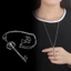 KIN Vintage Đầu Lâu Chìa Khóa Vòng Cổ Tuyên Bố Mặt Dây Chuyền Chuỗi Trang Sức Gothic Không Dễ Phai Màu
