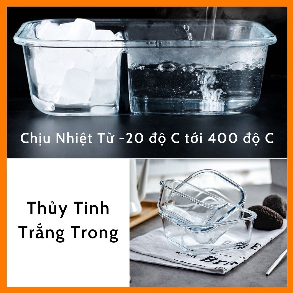 Ảnh Bộ túi hộp cơm thủy tinh COBACOOK - CCR43BL 4