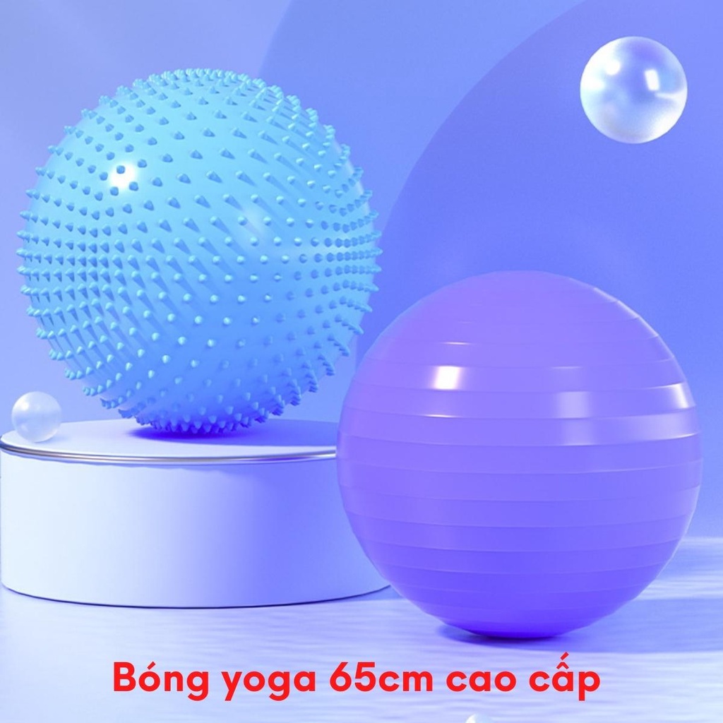Ảnh Bóng Tập Yoga Tròn Cỡ Lớn 65cm Cao Cấp Tập Kegel Tập Gym Tập Bơi Chính Hãng Amalife Chọn Màu 4