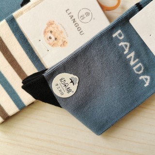 Set 10 Đôi Tất Cổ Cao Cotton Trẻ Em Hình Gấu Panda Ngộ Nghĩnh...