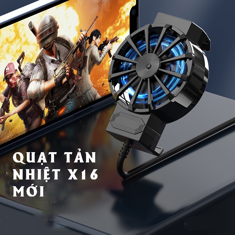 Quạt Tản Nhiệt Điện Thoại X16 Chơi Game Giá Rẻ