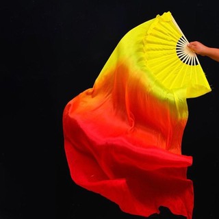 Quạt nhảy múa bụng Artisanu 150cm vải lụa tơ tằm gradient - Phụ kiện khiêu vũ dành cho nữ