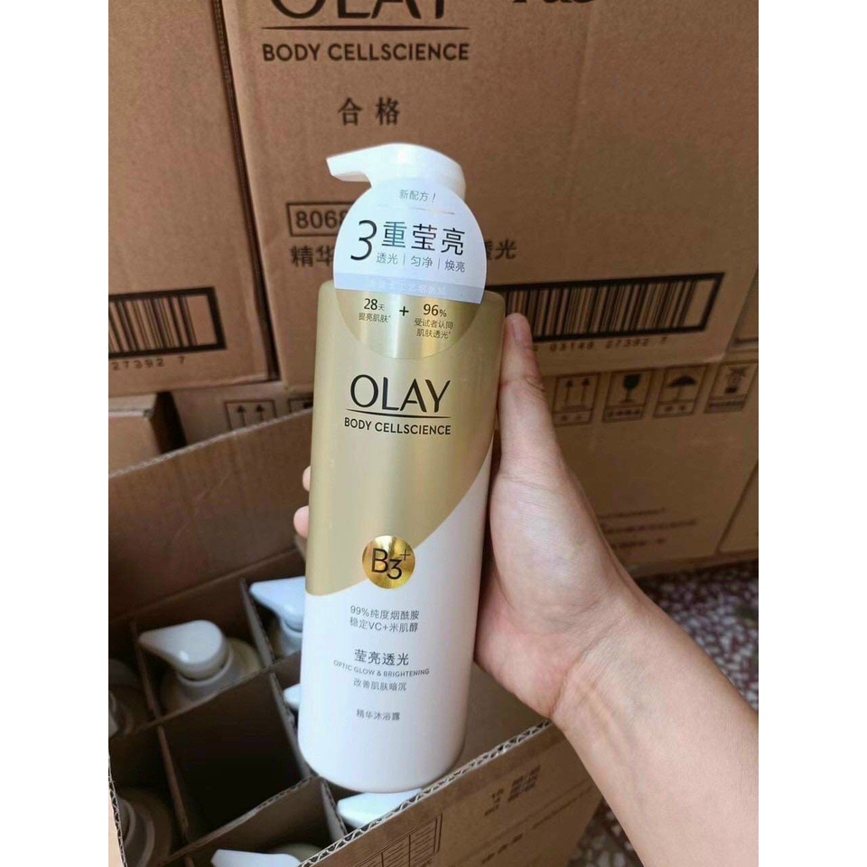 Ảnh Sữa Tắm OLAY B3+ Siêu Dưỡng Trắng Da, Cấp Ẩm Và Đàn Hồi Cho Da - Chai 500ml 3