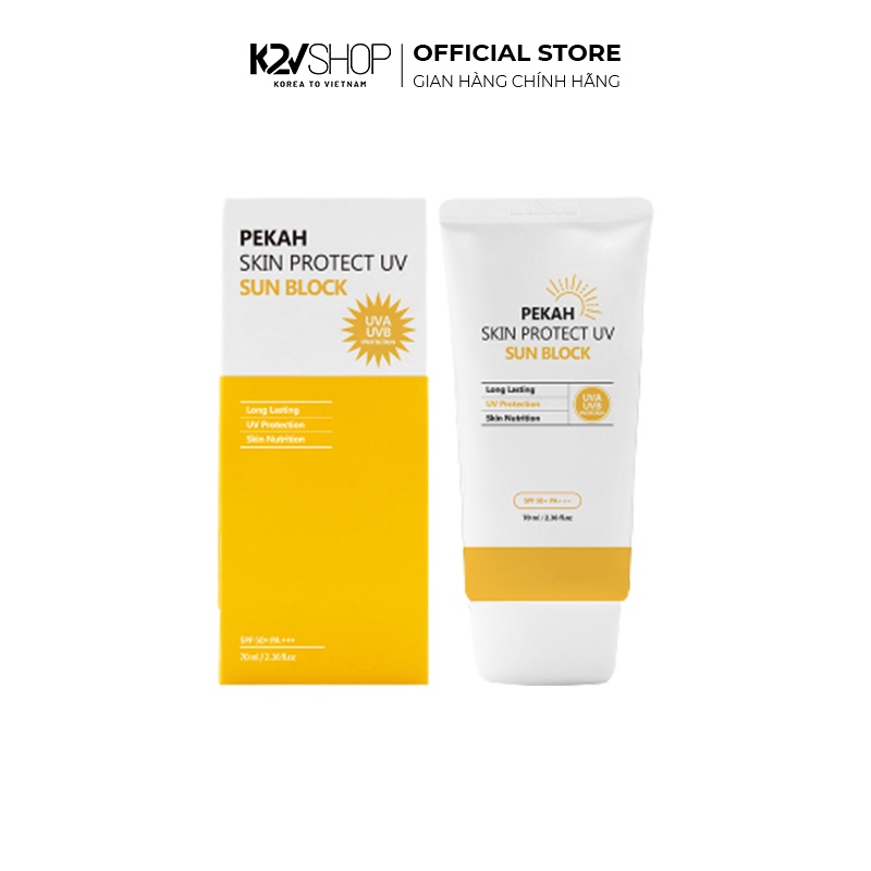 Kem Chống Nắng Dưỡng Trắng PEKAH Skin Protect UV Sun Block Suncream 70ml - K2V Shop