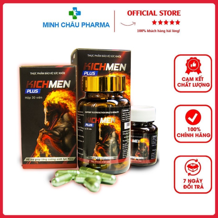 KICHMEN Plus hộp 30v - Hỗ Trợ Tăng Cường Sinh Lực & Chức Năng Sinh Lý ...