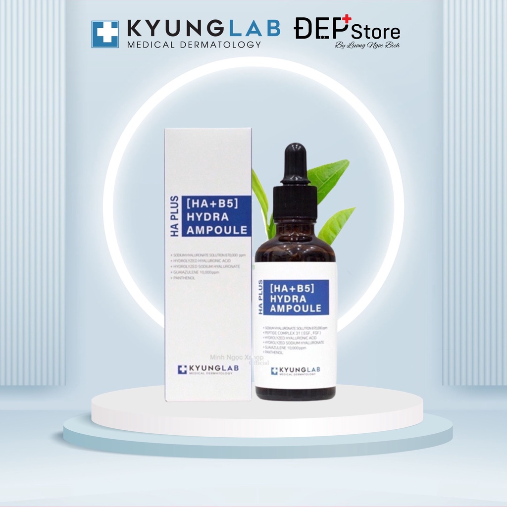 Serum HA B5 KyungLab Hydra Ampoule cấp ẩm cấp nước căng bóng sáng da 50ml