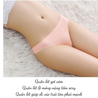 Quần lót lọt khe đúc su không đường may gợi cảm thiết kế đơn giản tôn mông King Shop L-716