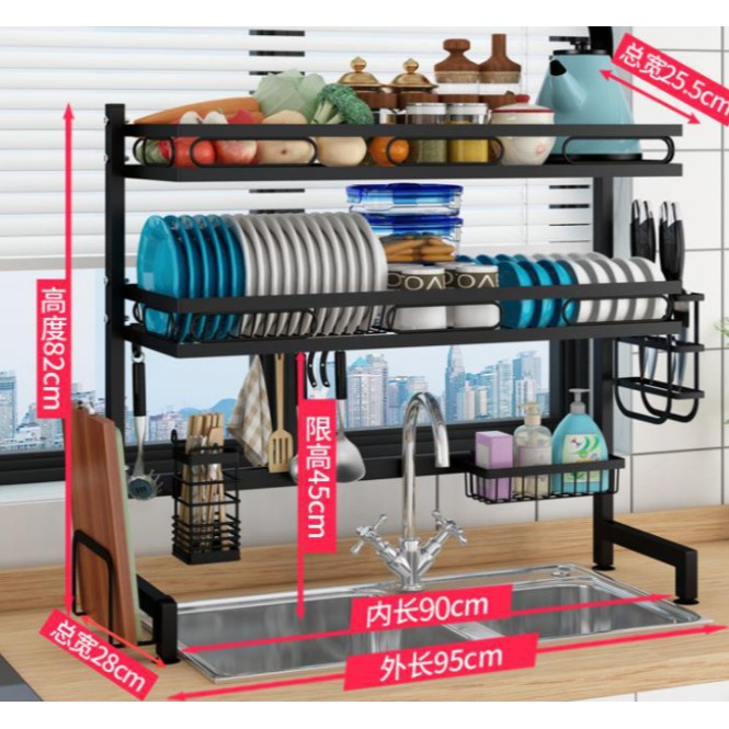 Kệ chén bát thông minh 65 cm, 85 cm, 95cm - Thiết kế tinh tế - Chất liệu dày dặn - Tải trọng lớn - Giao hàng nhanh