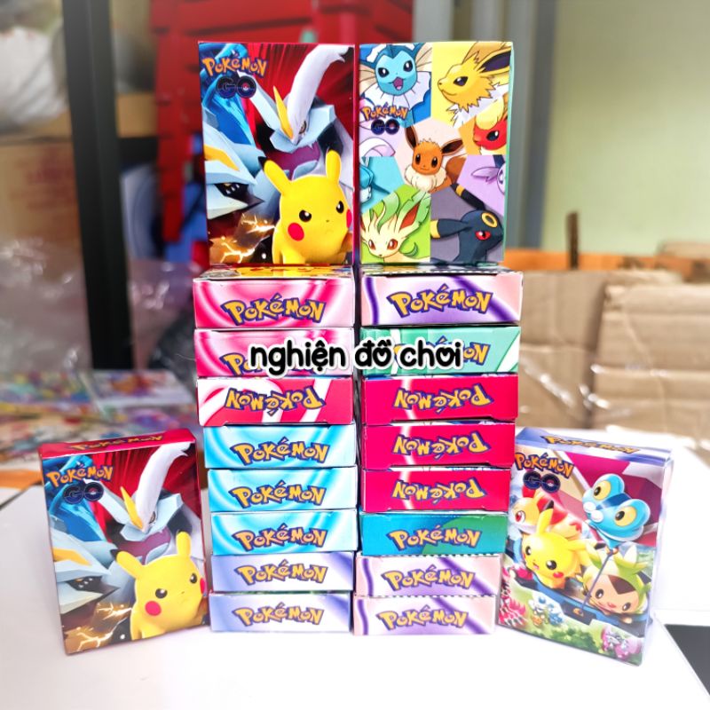 10 hộp 200 thẻ bài POKEMON mini 3.3x5cm. Siêu đẹp 😍 | Shopee Việt Nam