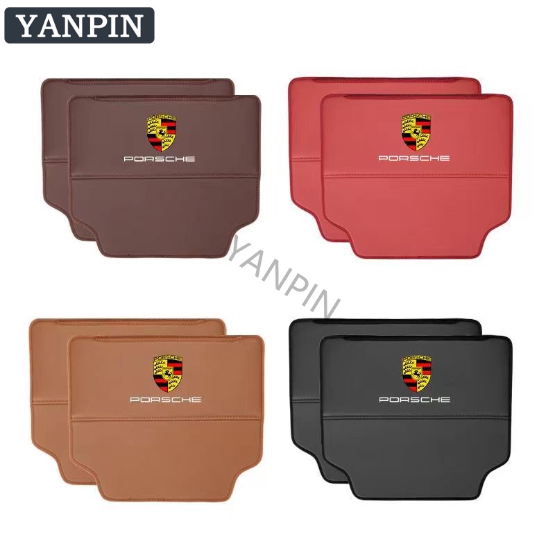 For Porsche Đệm Lót Ghế Ngồi Xe Hơi Chống Đá Tiện Dụng Cho Panamera Macan Cayenne Taycan 917 718 911