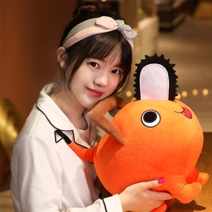 Nóng 40cm Anime Cưa Xích Người Pochita Sang Trọng Đồ Chơi Búp Bê Nhồi Bông Ném Gối Trẻ Em Bé Quạt Sinh Nhật Xmas