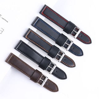 Dây Đeo Bằng Da Thật 18 / 20 / 22 / 24mm Thay Thế Chuyên Dụng Cho Đồng Hồ Thông Minh Samsung Galaxy Watch 3 / 4 / 5