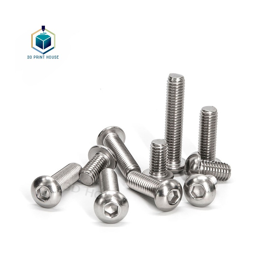 10 con Ốc - Bulong Lục Giác Inox đầu dù 304 M2 M2.5 M3 M4 M5 các độ dài ...