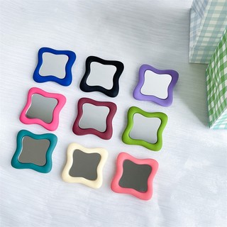 Giá Đỡ Điện Thoại Bằng Silicon Hình Vuông Tráng Gương Tiện Dụng