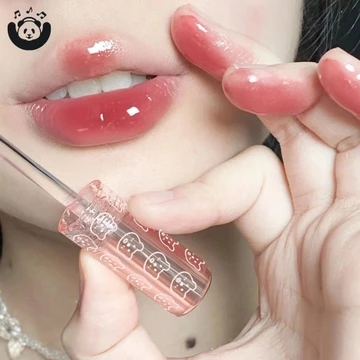 Gương Màu Hồng Anh Đào Nước Son Bóng Môi Trong Suốt Thủy Tinh Son Dầu Lỏng Son Môi Chống Thấm Nước Khỏa Thân Ánh Sáng Nâu Tint Trang Điểm