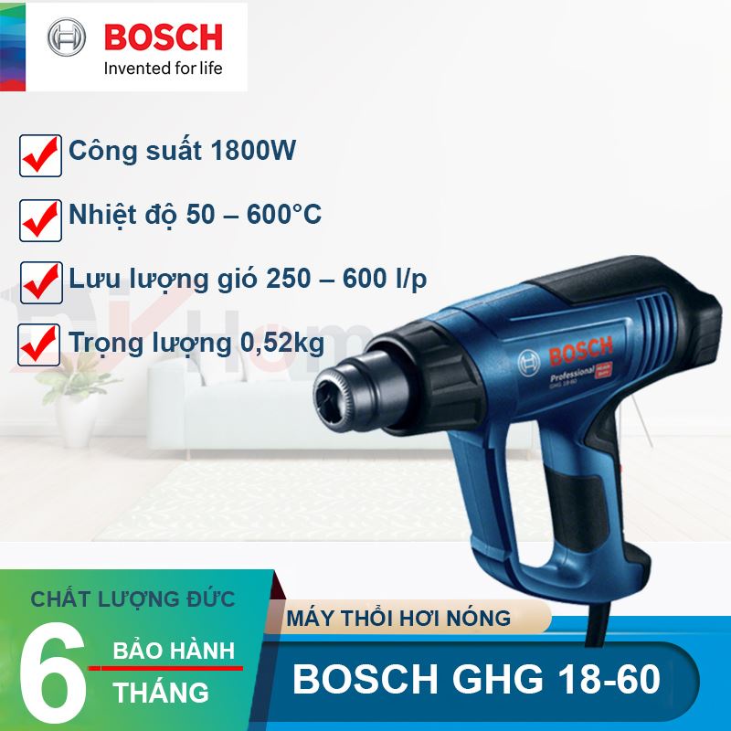 Máy thổi hơi nóng Bosch GHG 18-60