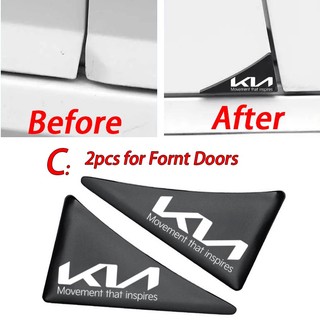 Miếng Dán Góc Cửa Xe Hơi KIA KN Sonet Morning Seltos K2 K3 K5 Carens XCeed Forte Cerato Soluto Sportage Bằng Cao Su Silicon Dày Dặn Chống Trầy Xước