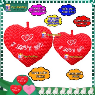 GỐI ÔM TRÁI TIM I LOVE YOU DÙNG ÔM NGỦ TRANG TRÍ QUÀ TẶNG SIÊU ĐẸP CAO CẤP [GIAO NHANH]