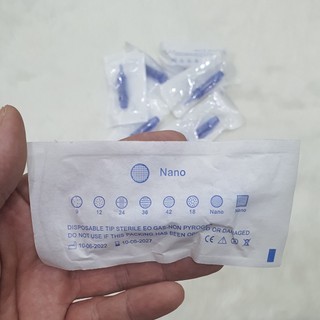 -Kim Nano Cấy Tảo Đầu Cấy Nano Xanh Đầu Kim Máy Dr Pen Loại Tốt Siêu Bền