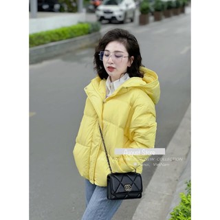 Áo khoác phao freesize có mũ phong cách trẻ trung cao cấp