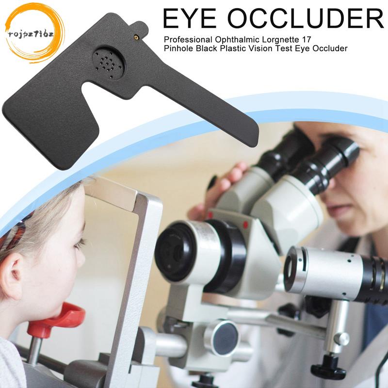 Nhãn khoa chuyên nghiệp Lorgnette 17 Pinhole Đen Nhựa Kiểm tra thị lực Mắt Occluder