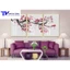 Bộ 3 Tranh Cây Hoa Ngày Tết Treo Tường ( Bộ 3 Tấm )