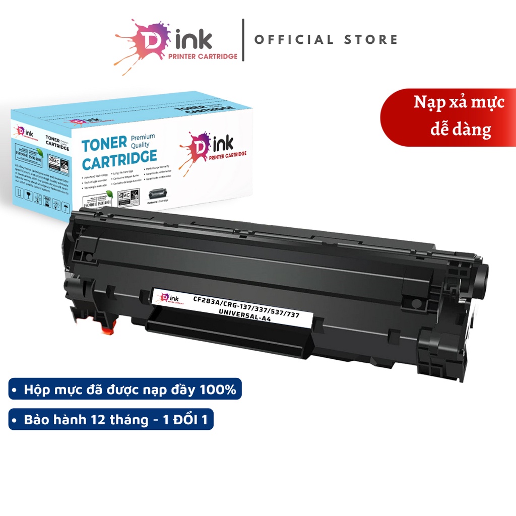 Hộp Mực siêu đậm nét TDink 83A (CF283A) - Dùng cho máy in laser HP ...