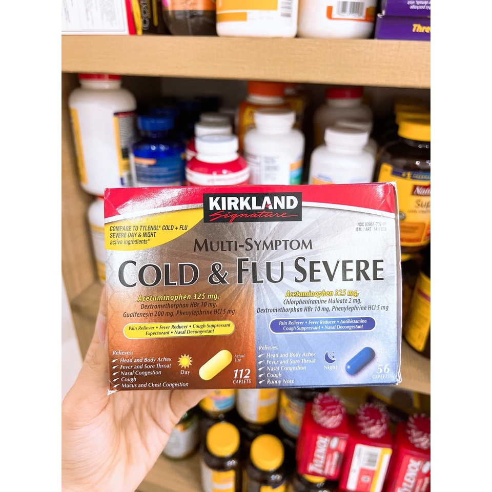 Viên uống Kirkland Signature Cold & Flu MultiSymptom Daytime