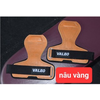 -1 Đôi găng tay chính hãng VALEO Găng Tay Da Bò Tập Gym - Lifting Grips ( Lót Tay & Kéo Lưng )